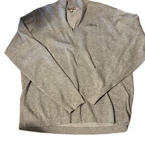 Peter Millar 1/4 zip Cotten blend  pullover 
Thirnblwde on lapel
Crown sport